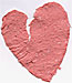 broken heart of handmade paper by plain paper